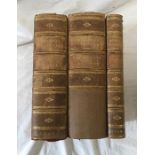 Leather bound book in three volumes. The Imperial Dictionary. Blackie and Sons print 1859. Condition