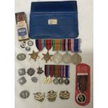 World War II medals group of 4. The 39-45 Star, Burma Star, Defence and War medals and Elizabeth