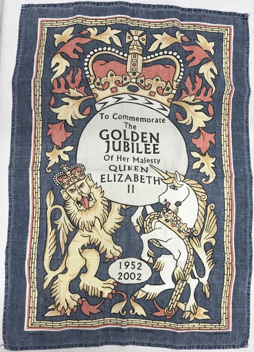 A collection of Royal memorabilia to include 3 tins, Golden Jubilee tea towel, late Foley shelly - Image 3 of 3