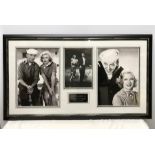 Large framed photograph prints, Authentic Autographs Fred Astaire and Ginger Rogers. 50 h x 94cms