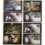 A collection of 39 First Day Covers relating to Doctor Who signed by Tom Barker, Colin Baker,
