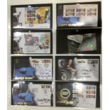 A collection of 30 First Day Covers relating to James Bond signed by Roger Moore x 2, Sean
