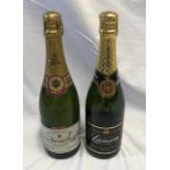 Two bottles of Champagne, Alfred Rothschild 1979, 75cl and Lanson Black label 75cl, unopened.