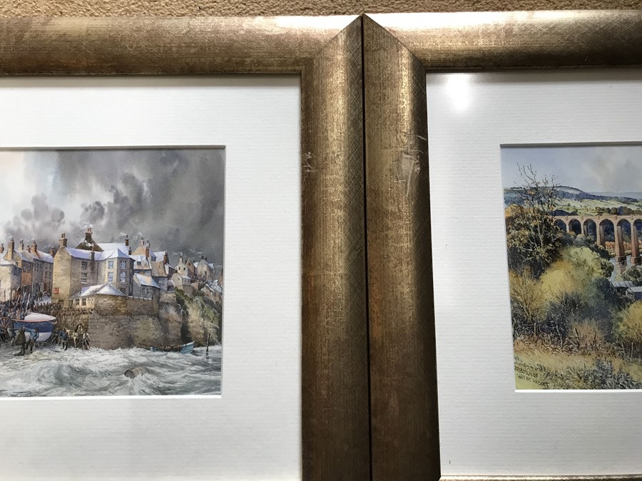 Set of four framed colour prints, RNLI Freeman, Whitby Viaduct, Robin Hoods Bay, Beck Hall and the - Image 2 of 3