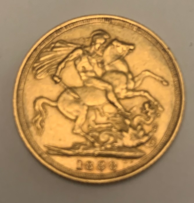 A Victorian full gold sovereign 1888. Condition ReportGood condition.
