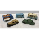 Dinky and Corgi diecast vehicles, rare Dinky Chrysler Airflow and Daimler with open chassis,