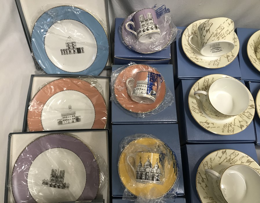 Wedgwood, Grand Tour collection. 6 decorative plates 20.5cms w, 6 coffee cup and saucers and - Image 3 of 6