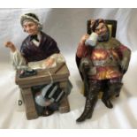 Two Royal Doulton figurines, Schoolmarm HN2223 17cm h and The Foaming Quart HN2162 15cm h.