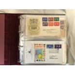Album collection of 58 first day covers including 1940 postage stamp centenary special post mark and