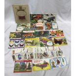 Brooke Bond tea card albums and loose cards collection and one Players cigarette card album, 17