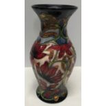 Moorcroft Delonix Shirley Hayes design vase. 19.5cm h, circa 2002.Condition ReportVery good