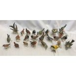 Goebel of West Germany Wildlife collection of 24 ceramic birds, tallest approx 12.5cms. All with