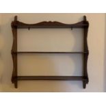 Oak plate rack. 78 h x 74 w x 11.5cms d.Condition ReportGood condition.