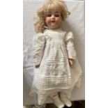 Armand Marseille china dress doll made in Germany 390n.DRGM.240/1 A.11.M 68cms l.Condition