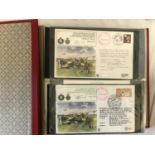 Album containing RAF first flight covers and inserts, many signed and some limited edition plus