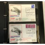 Album of first day covers 1972 Kings Cup Air Force Race 50th edition 71 of 350, signed covers by