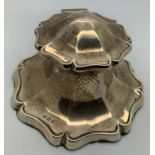 A Birmingham silver inkwell 1919. 344gms total weight. 12cms d.Condition ReportGood condition, ink