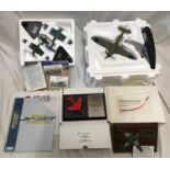 Diecast model aircraft Atlas Editions Vought F46 Corsair and Mitsubishi A6M3 zero set, Diverse