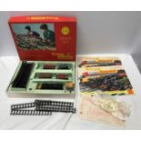 Trian R3Q train set, clockwork 00 guage, boxed with two Triang fourth edition brochures and small