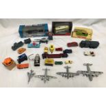 Corgi, Dinky, Lesney diecast vehicles collection. Dinky aircraft, Lledo boxed Super Sonic car