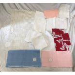 A selection of crocheted table linen of various sizes and sets.Condition ReportFairly good