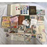 Stamp collection, boys starter collection. British and foreign albums and loose. Mainly franked,