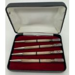 A set of 4 sterling silver Bridge pencils, 8.5cms l.Condition ReportGood condition.