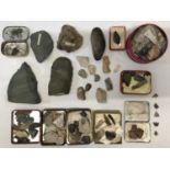 A large collection of possible Palaeolithic and Neolithic axes, flint tools and arrow heads together