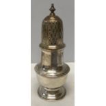 A hallmarked silver sugar sifter C.J.V. Ltd London 1974. 15.5cms h. 164gms.Condition ReportVery