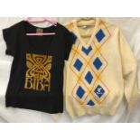An original Biba T Shirt, size M, Made in England, 100% cotton with original label to back