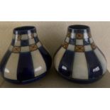 Pair of Doulton vases 22cms h.Condition ReportGood condition, no damage or repair.