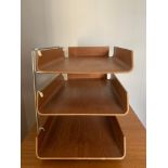 A mid century Mallod desk tidy. 38 l x 27 w x 33cms h.Condition ReportSlight scratches and missing