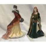 Two Royal Worcester figurines to include The Princess of Tara CW516 Ltd Edition 3617 of 7500 22cm