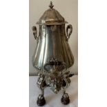 French silver urn by G. Falkenberg, Paris 1860 complete with fully marked burner 44cms. 1960gms