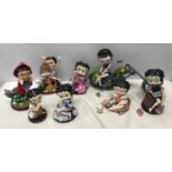 Collection of 8 Betty Boop figures, tallest 20cms to include Little Red Riding Boop, Casino Cutie,