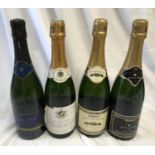 Two bottles of wine Three Choirs Classic Cuvee 75cl, Comte de la Boisserie Cremant de Loire 75cl and