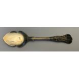 A hallmarked silver jam spoon Atkin Brothers Sheffield 1946. 36.7gmsCondition ReportGood condition.