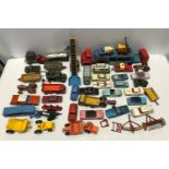 Dinky, Corgi, Lesney Matchbox, tinplate and plastic car transported and other makes collection of