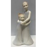 Royal Worcester Moments colour figurine, Sisterly Love modelled by Richard Moore circa 2000 19cms