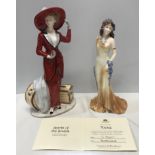 Two Coalport figurines, Atlantic Crossing Ltd Edition 229 of 7500 26cms h and Topaz Ltd Edition 1412