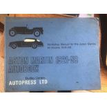 An Aston Martin Workshop Manual for the Aston Martin Models 1921-1958 by Auto Press Ltd.Condition