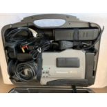 A cased Panasonic S VHS movie camera. Not tested.Condition ReportNot tested.