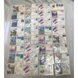 Collection of 32 first day covers RAF continental airshows, 20 signed, some repeats, Kiev, Greece,