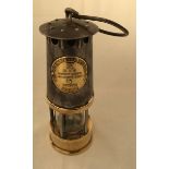 An Eccles brass and metal miners lamp type SL 40, 24cm h.Condition ReportVery good condition.