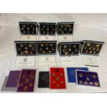 Coinage of great Britain and northern Ireland x 3 and United Kingdom Proof Collection x 7. Years
