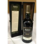 An Ardbeg Single Cask 70cl single Islay malt whisky. Cask number 1375. Date filled 28th March