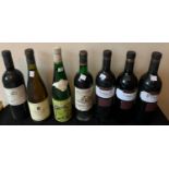 Seven bottles of wine to include Chateau Cantermerle 1976, Chateau Cantemerle 1999. Sauvignon