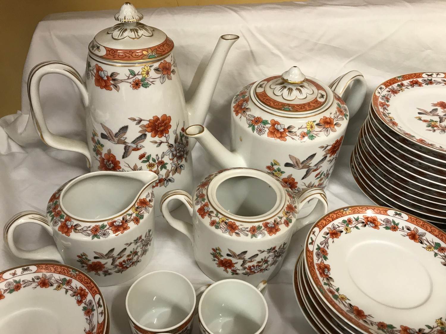 Vista Alegre Portugal, tea and coffee service 63 pieces to include tea and coffee pot, milk jug, - Image 2 of 5