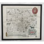 A framed print relating to the history of Yorkshire, limited edition No. 461/571. To celebrate the