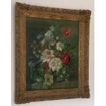 A gilt framed print of still life by Barbara Shaw 1949. 50cms x 40cms.Condition ReportGilt frame a/